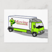 Cartoon Moving Van Change of Address Back Photo ポストカード (正面)
