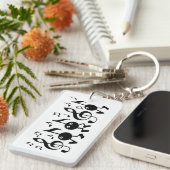 Cartoon Music Notes キーホルダー (正面右)