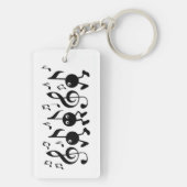 Cartoon Music Notes キーホルダー (裏面)