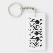 Cartoon Music Notes キーホルダー (正面)