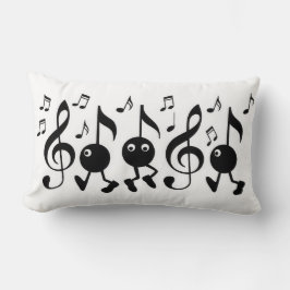 Cartoon Music Notes ランバークッション