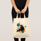 Cartoon NIFFLER™と金ゴールドコイン トートバッグ (正面(商品))