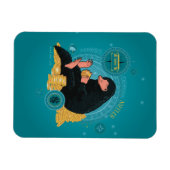 Cartoon NIFFLER™と金ゴールドコイン マグネット (横)