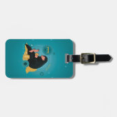 Cartoon NIFFLER™と金ゴールドコイン ラゲッジタグ (正面横)