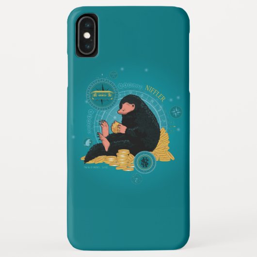 Cartoon NIFFLER™と金ゴールドコイン Case-Mate iPhoneケース (裏面)