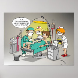 Cartoon; Nogさえグーグルen we kunnen operren ポスター