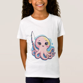 Cartoon Octopus Kids Tee Tシャツ