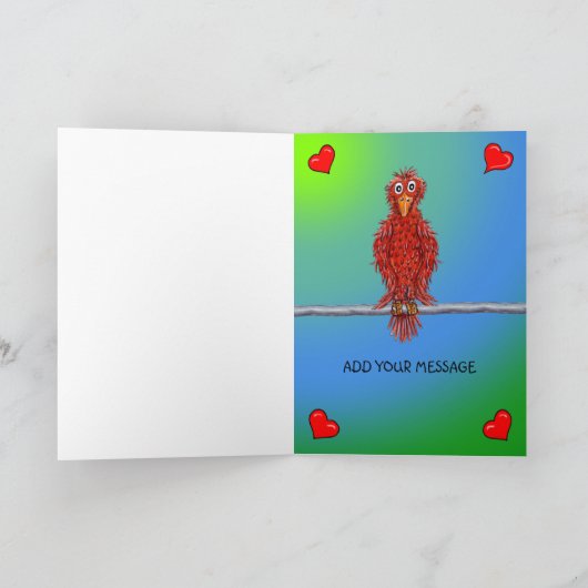 Cartoon of two birds カード (内部)