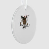 Cartoon Oh Deer Funny Reindeer HolAcrylic Ornament オーナメント (正面)