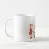 Cartoon; Opletten met tijgerbrood コーヒーマグカップ (左)