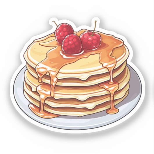 Cartoon pancake シール (正面)