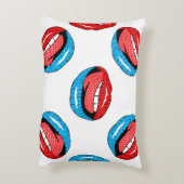 Cartoon Patch Badges:レトロ ポップ・アートの アクセントクッション (裏面(縦))