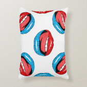 Cartoon Patch Badges:レトロ ポップ・アートの アクセントクッション (正面(垂直))