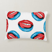 Cartoon Patch Badges:レトロ ポップ・アートの アクセントクッション (裏面)