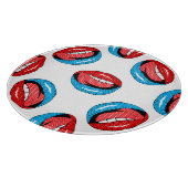 Cartoon Patch Badges:レトロ ポップ・アートの カッティングボード (角)