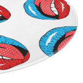 Cartoon Patch Badges:レトロ ポップ・アートの カッティングボード (角)