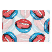 Cartoon Patch Badges:レトロ ポップ・アートの 枕カバー (裏面)