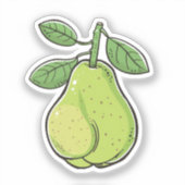 Cartoon pear シール (正面)