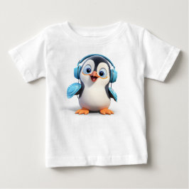 Cartoon Penguin Toddler Fine Jersey T-shirt ベビーTシャツ