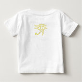 Cartoon Pharaoh & Eye of Horus T-Shirt Design ベビーTシャツ (裏面)