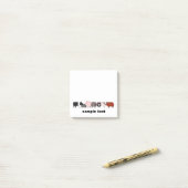 cartoon pig group post it ポストイット (デスク上)