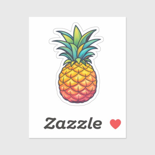 Cartoon pineapple シール (シート)
