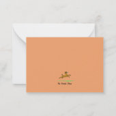 Cartoon Poodleノートカード ノートカード (裏面)