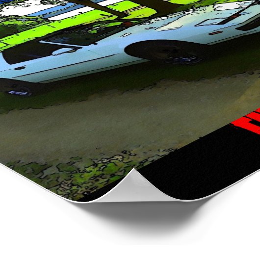 Cartoon Poster of a 89 firebird ポスター (角)