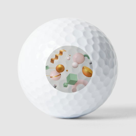 Cartoon printed ball ゴルフボール (正面)