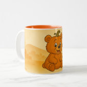 Cartoon Pumpkin Pals Mug  ツートーンマグカップ (正面左)