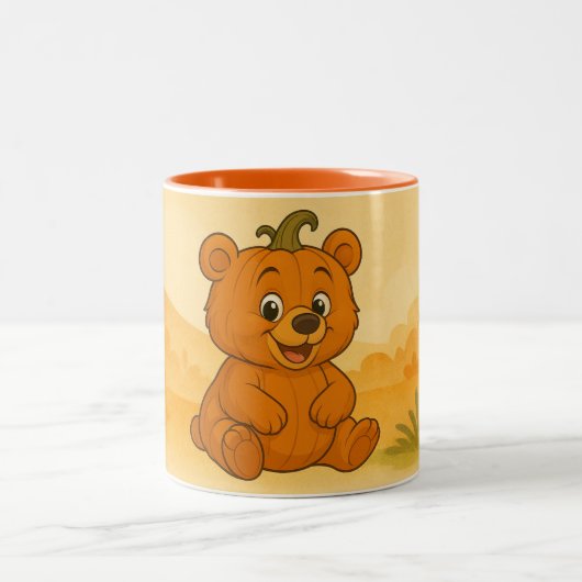 Cartoon Pumpkin Pals Mug  ツートーンマグカップ (中央)