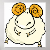 Cartoon Ram Sheep ポスター (正面)