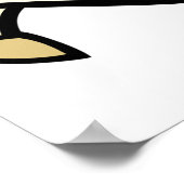 Cartoon Ram Sheep ポスター (角)