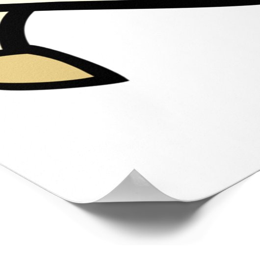 Cartoon Ram Sheep ポスター (角)