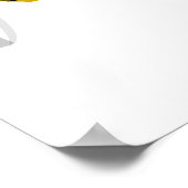 Cartoon retro fighter plane ポスター (角)