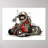 Cartoon retro rat rod ポスター (正面)