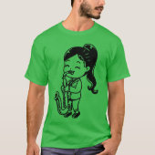 Cartoon Saophone Girl funny Tシャツ (正面)