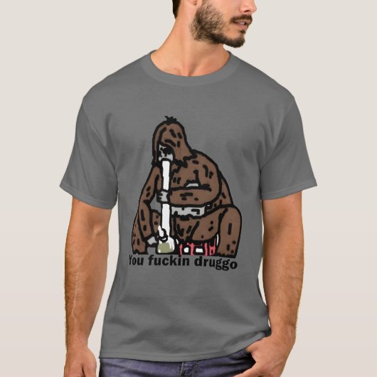 Cartoon Sasquatch Game boy Tシャツ (正面)