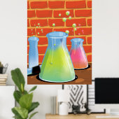 Cartoon Science実験 ポスター (ホームオフィス)