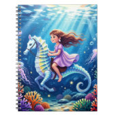 Cartoon Seahorse Photo Album Notebook ノートブック (正面)