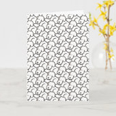 Cartoon Sitting Inu Dog O tanjōbi omedetō card カード (黄色い花)