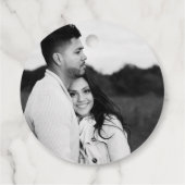 Cartoon Skeleton Bride +新郎お洒落結婚の フェイバータグ (裏面)