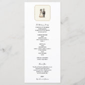 Cartoon Skeleton Bride + Groomのメ結婚ニュー プログラム (裏面)