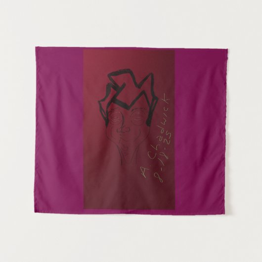 Cartoon Sketch  タペストリー (正面(横))