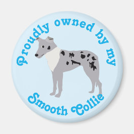 Cartoon Smooth Collie Merle Magnet マグネット