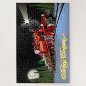 Cartoon Snta Express Postcard ジグソーパズル (縦)