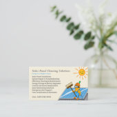 Cartoon Solar Panel Cleaning Services 名刺 (スタンド正面)