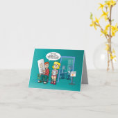 cartoon; solliciteren met een cv カード (黄色い花)