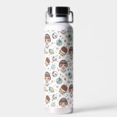 Cartoon Space Back to School Supplies Teachers ウォーターボトル (背面)