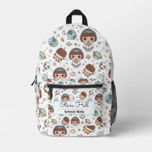 Cartoon Space Back to School Supplies Teachers 